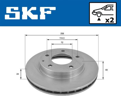 DISC FRANA SKF VKBD80518V2 1