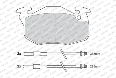 SET PLACUTE FRANA FRANA DISC FERODO FDB719 1