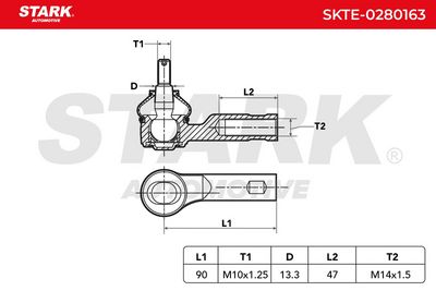 накрайник на напречна кормилна щанга STARK SKTE-0280163