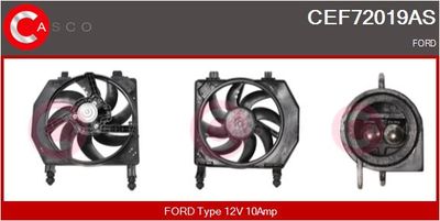CASCO CEF72019AS Вентилятор системы охлаждения двигателя для FORD FIESTA IV (JA_, JB_) 1.4 i 16V CASCO CEF72019AS Вентилятор системы охлаждения двигателя для FORD FIESTA IV (JA_, JB_) 1.4 i 16V