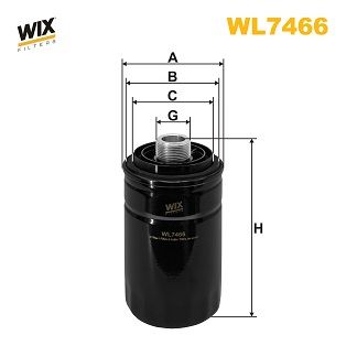 Масляный фильтр WIX FILTERS WL7466 для GEELY ATLAS