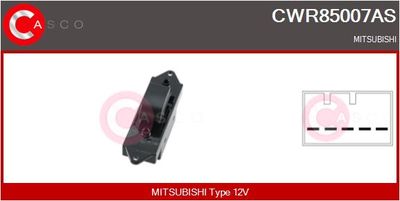 CASCO CWR85007AS Кнопка склопідйомника для MITSUBISHI (Митсубиши)