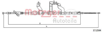 Тросик, cтояночный тормоз METZGER 17.2584 для HYUNDAI TUCSON