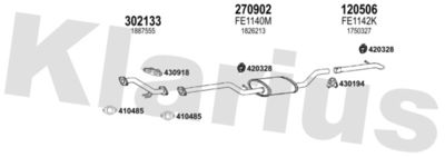 Układ wydechowy KLARIUS 362199E