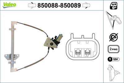 стъклоподемник VALEO 850088