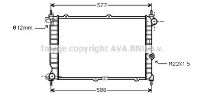 AVA QUALITY COOLING OL2207 Радиатор охлаждения двигателя для OPEL ASTRA F Фургон/универсал (T92)