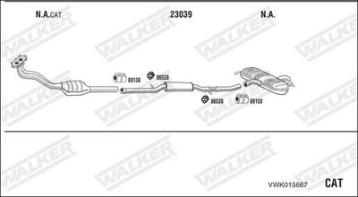 Изпускателна система WALKER VWK015667