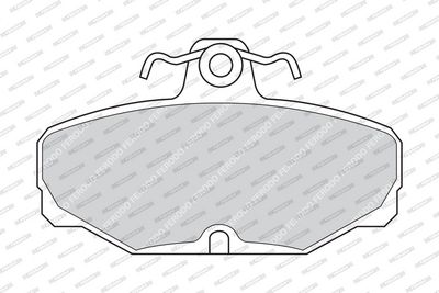 BREMSBELAGSATZ SCHEIBENBREMSE FERODO FDB398 1