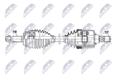 полуоска NTY NPW-MS-120