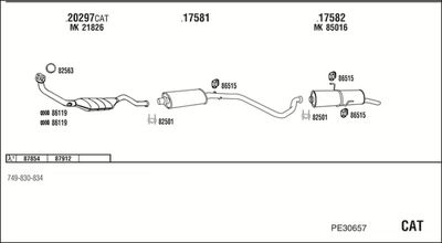 Układ wydechowy WALKER PE30657