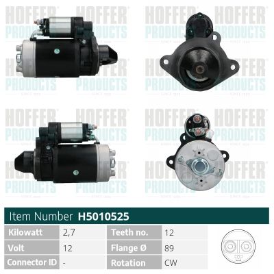 STARTER HOFFER H5010525