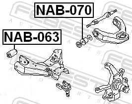 Подвеска, рычаг независимой подвески колеса NAB-063