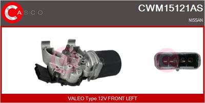 CASCO CWM15121AS Двигатель стеклоочистителя  для NISSAN NOTE (Ниссан Ноте)