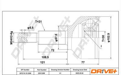GELENKSATZ ANTRIEBSWELLE