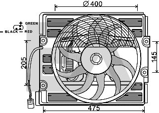EACLIMA 33V07019 Вентилятор системы охлаждения двигателя  для BMW Z8 (Бмв З8)