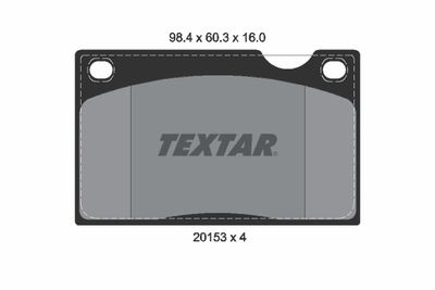 Комплект тормозных колодок, дисковый тормоз TEXTAR 2015302 для VOLVO 140