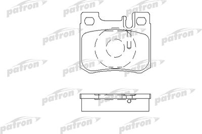 Комплект тормозных колодок, дисковый тормоз PATRON PBP693 для MERCEDES-BENZ 190