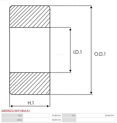 Подшипник ABE9021(SKF)(BULK)