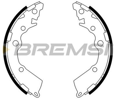 Комплект тормозных колодок BREMSI GF0805 для KIA PICANTO