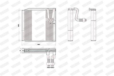 VERDAMPFER KLIMAANLAGE WALKER WEV00057 7