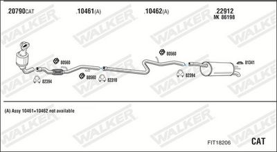 SISTEM DE ESAPAMENT WALKER FIT18206