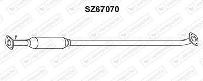 Предглушитель выхлопных газов VENEPORTE SZ67070 для SUZUKI SWIFT