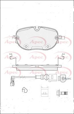 Brake Pad Set APEC PAD2468