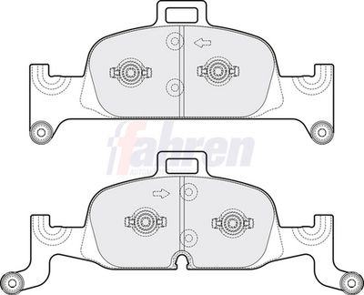 Fahren Brake Pad Set, disc brake FBP3785