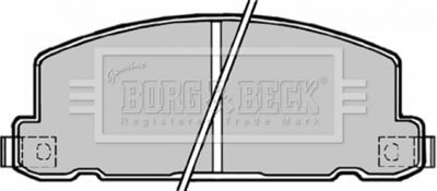 Zestaw klocków hamulcowych, hamulce tarczowe BORG & BECK BBP1171