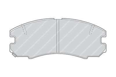 Комплект тормозных колодок, дисковый тормоз FERODO FDB684 для TOYOTA PASEO