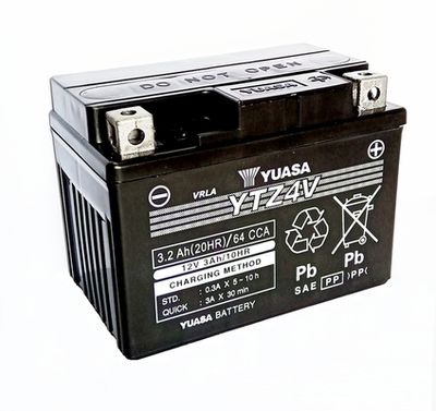 Motobaterie Yuasa Super MF 12V, 3Ah, 64A, YTZ4V