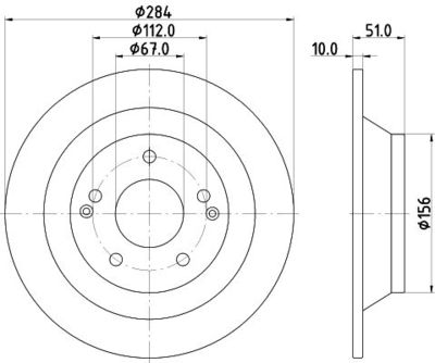 спирачен диск MINTEX MDC3263CMX