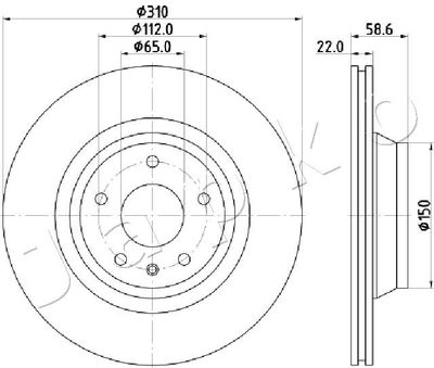 JAPKO 610919 Тормозные диски для AUDI TT (8J3) 3.2 V6 quattro