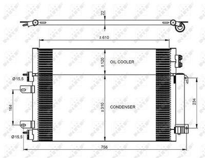 CONDENSATOR CLIMATIZARE NRF 350086 4