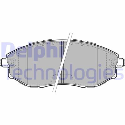 Комплект тормозных колодок, дисковый тормоз DELPHI LP2183 для DAEWOO TOSCA