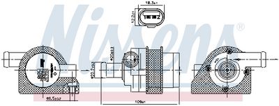 NISSENS Wasserpumpe, Motorkühlung