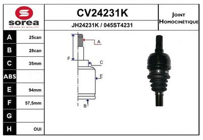 GELENKSATZ ANTRIEBSWELLE