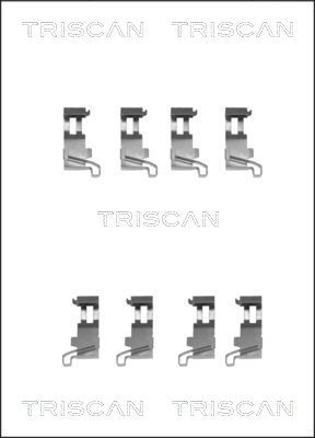 Комплектующие, колодки дискового тормоза TRISCAN 8105 411608 для DAIHATSU CHARADE