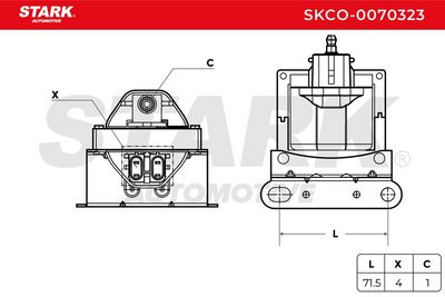 запалителна бобина STARK SKCO-0070323