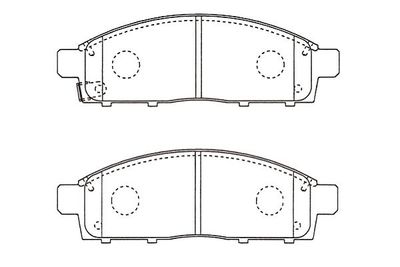 Kavo Parts Stabdžių trinkelių rinkinys, diskinis stabdys
