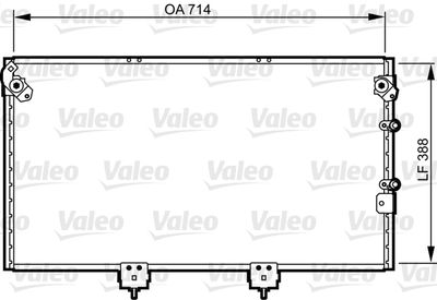 VALEO 814310 Радіатор кондиціонера для LEXUS (Лексус)