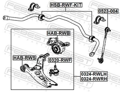 SUPORT TRAPEZ FEBEST HABRWS 1