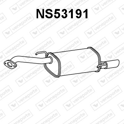 VENEPORTE NS53191 Глушитель выхлопных газов  для NISSAN MICRA III (K12) 160 SR