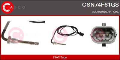 SENZOR TEMPERATURA GAZE EVACUARE