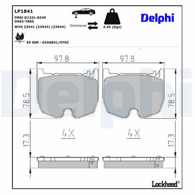 SET PLACUTE FRANA FRANA DISC DELPHI LP1841