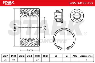 комплект колесен лагер STARK SKWB-0180130