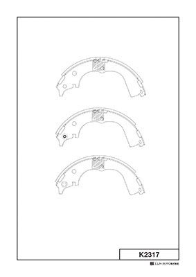 Комплект тормозных колодок MK Kashiyama K2317 для TOYOTA 4 RUNNER