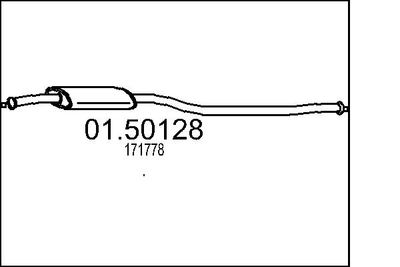 Tłumik środkowy MTS 01.50128