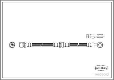 спирачен маркуч CORTECO 19035062