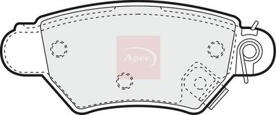 APEC Brake Pad Set, disc brake PAD1024